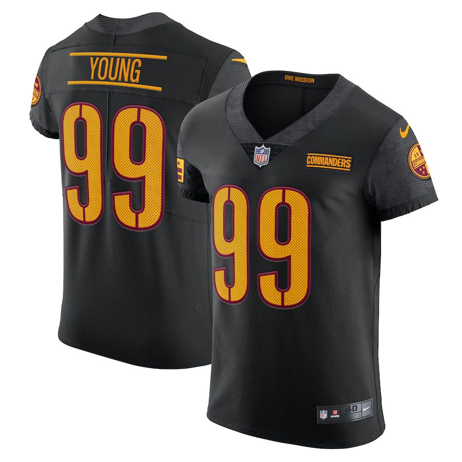 Men Washington Commanders #99 Chase Young Nike Black Alternate Vapor Elite NFL Jersey->washington commanders->NFL Jersey